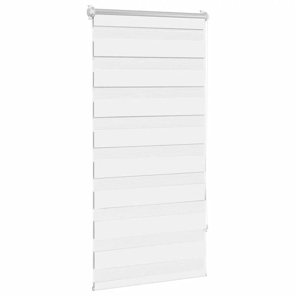 Zebra-Rollo 80,9 x 150 cm, Stoffbreite 76,7 cm, Weiß