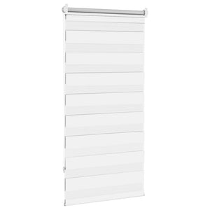 Zebra-Rollo 80,9 x 150 cm, Stoffbreite 76,7 cm, Weiß