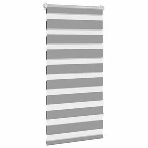 Zebra-Rollo 80,9 x 150 cm, Stoffbreite 76,7 cm, grau