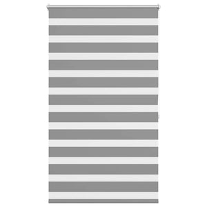 Zebra-Rollo 80,9 x 175 cm, Stoffbreite 76,7 cm, grau