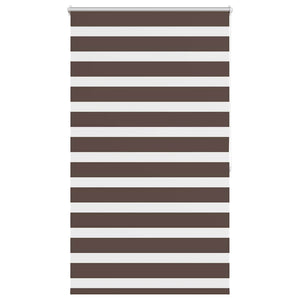 Zebra-Rollo 80,9 x 175 cm, Stoffbreite 76,7 cm, Kaffeebraun