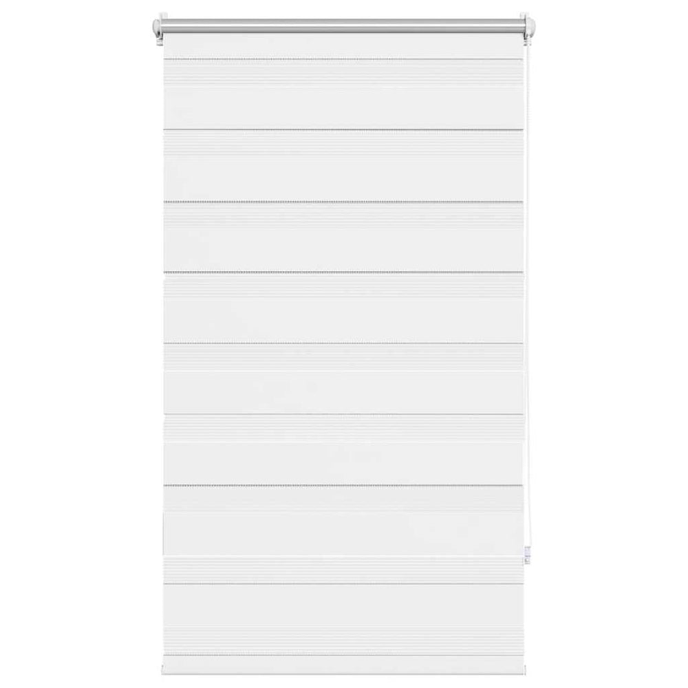 vidaXL Store Enrouleur Jour Nuit 90,9 x 150 cm, largeur de tissu 86,7 cm, Blanc