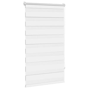 Zebra-Rollo 90,9 x 150 cm, Stoffbreite 86,7 cm, Weiß