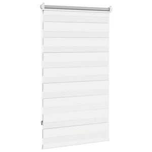 Zebra-Rollo 90,9 x 150 cm, Stoffbreite 86,7 cm, Weiß