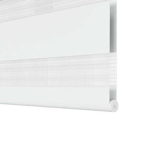 Zebra-Rollo 90,9 x 150 cm, Stoffbreite 86,7 cm, Weiß