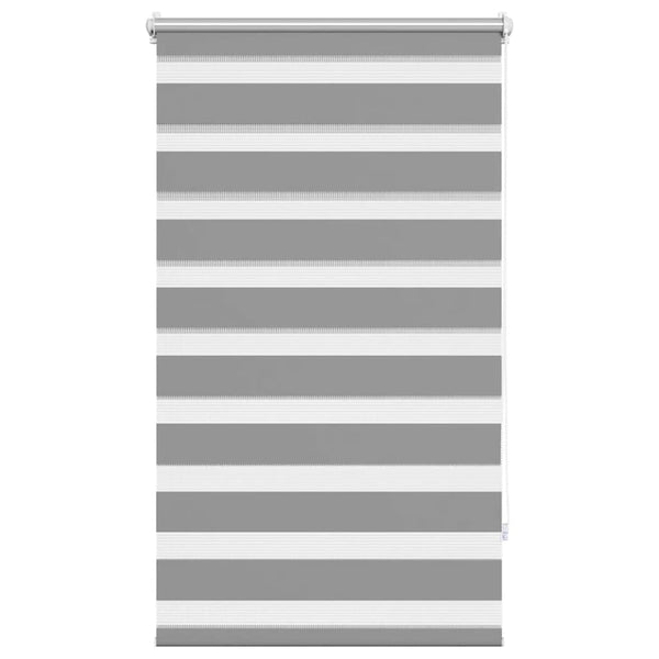 vidaXL Store enrouleur jour nuit 90,9 x 150 cm, largeur de tissu 86,7 cm, gris
