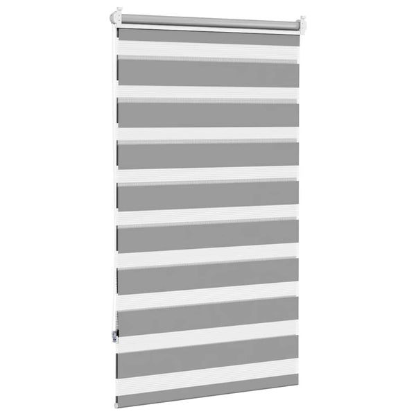 vidaXL Store enrouleur jour nuit 90,9 x 150 cm, largeur de tissu 86,7 cm, gris