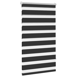 Schwarzes Zebra-Rollo 90x150 cm