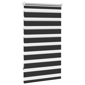 Zebra-Rollo 90,9 x 150 cm, Stoffbreite 86,7 cm, schwarz