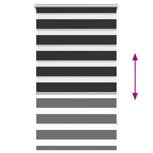 Schwarzes Zebra-Rollo 90x150 cm