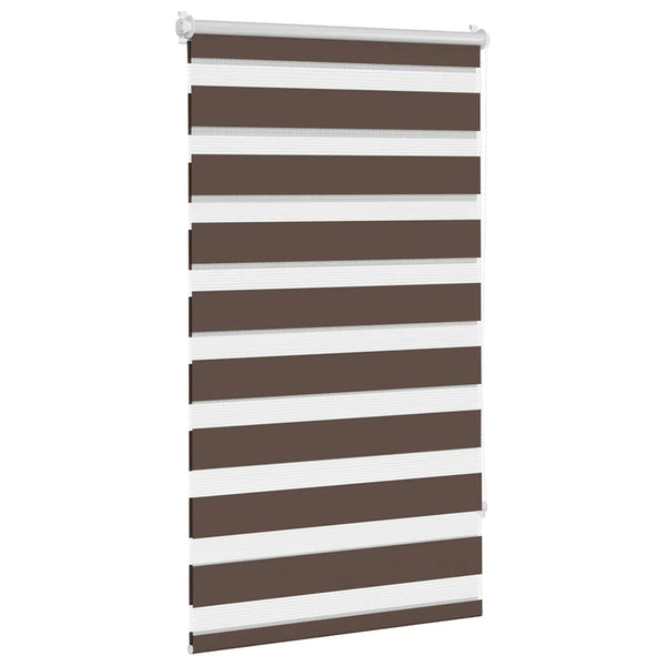 vidaXL Store enrouleur jour nuit 90,9 x 150 cm, largeur de tissu 86,7 cm, marron café