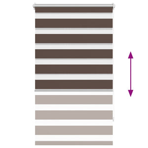 Kaffeebraunes Zebra-Rollo 90,9x150 cm