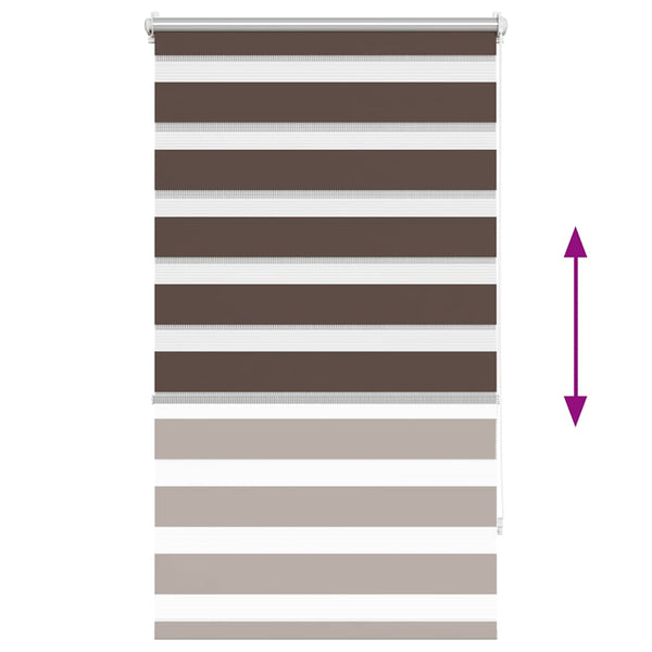 Kaffeebraunes Zebra-Rollo 90,9x150 cm