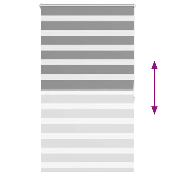 Zebra-Rollo 100,9 x 175 cm, Stoffbreite 96,7 cm, grau
