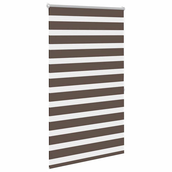 Zebra-Rollo 100,9 x 175 cm, Stoffbreite 96,7 cm, Kaffeebraun