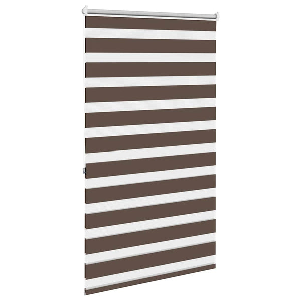 Zebra-Rollo 100,9 x 175 cm, Stoffbreite 96,7 cm, Kaffeebraun