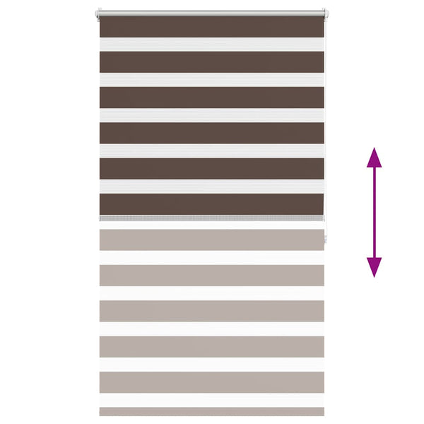 Zebra Rollo 100,9x175 cm Kaffeebraun