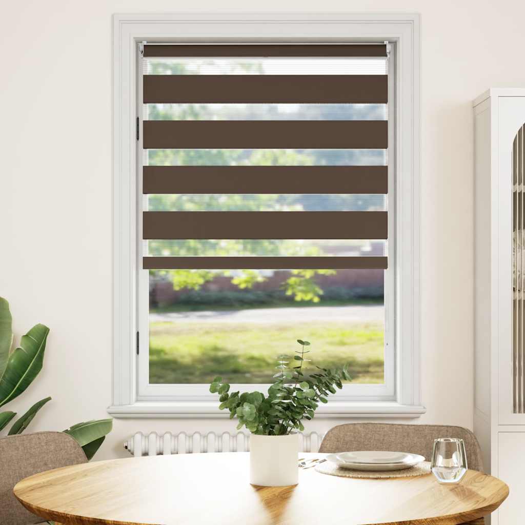 Zebra Rollo 100,9x175 cm Kaffeebraun