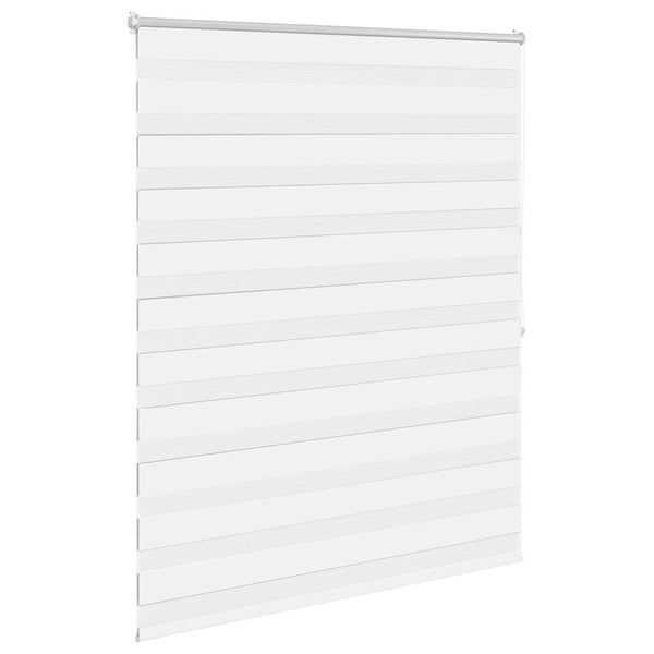 Zebra-Rollo 120,9 x 175 cm, Stoffbreite 116,7 cm, Weiß