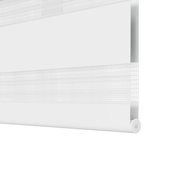 vidaXL Store enrouleur jour nuit 120,9 x 175 cm, largeur du tissu 116,7 cm, Blanc