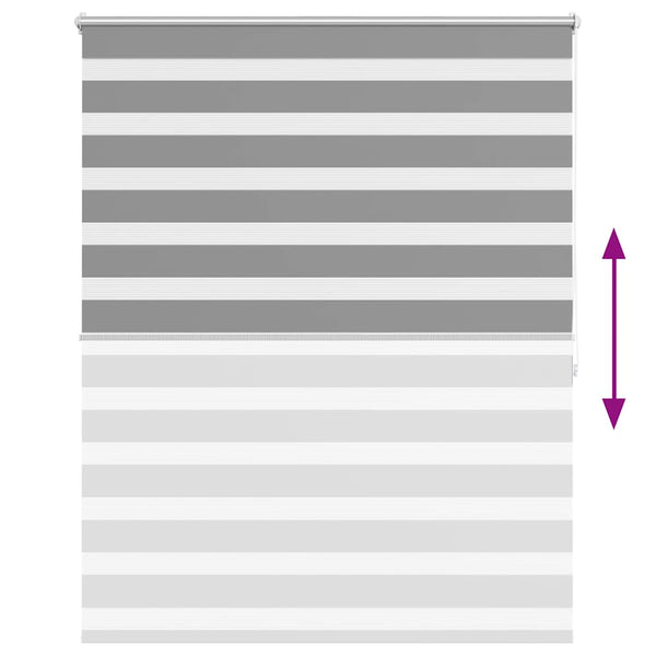 Graues Zebra-Rollo 120,9x175cm
