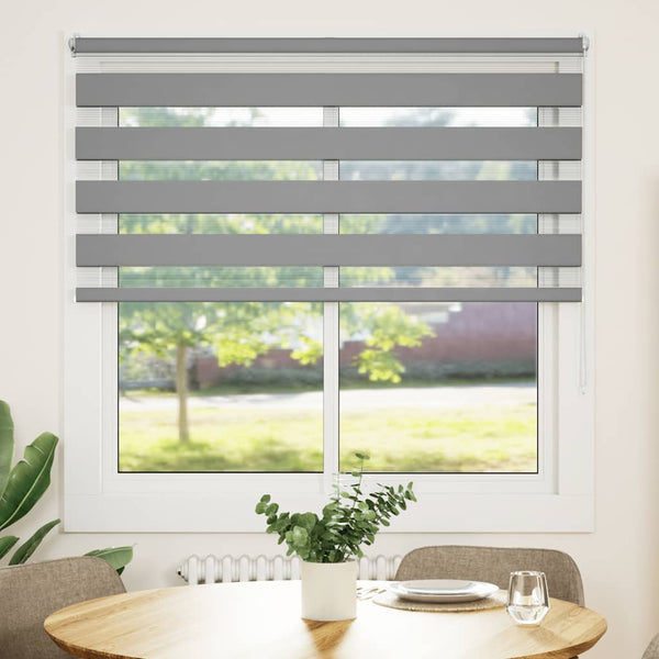 Zebra-Rollo 120,9 x 175 cm, Stoffbreite 116,7 cm, grau