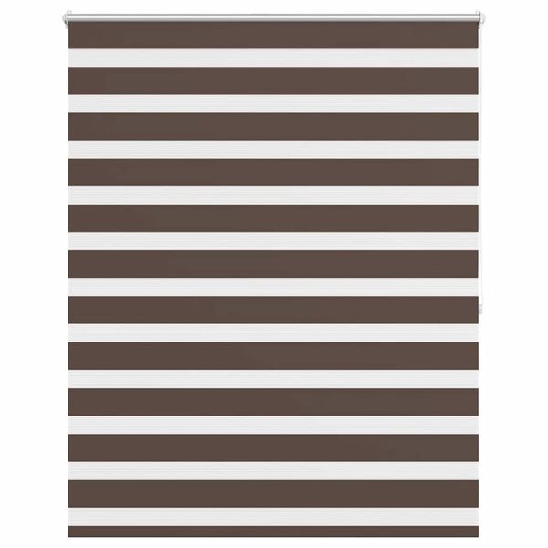 Zebra-Rollo 120,9 x 175 cm, Stoffbreite 116,7 cm, Kaffeebraun