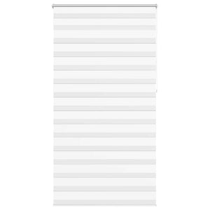 Zebra-Rollo 120,9 x 230 cm, Stoffbreite 116,7 cm, Weiß