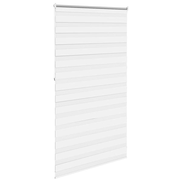 Zebra-Rollo 120,9 x 230 cm, Stoffbreite 116,7 cm, Weiß