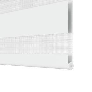 Zebra-Rollo 120,9 x 230 cm, Stoffbreite 116,7 cm, Weiß