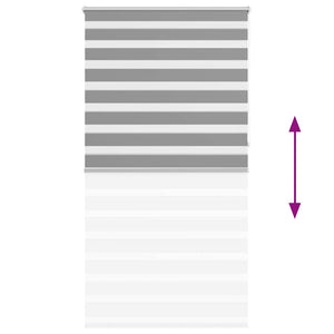 Graues Zebra Rollo 120,9x230cm