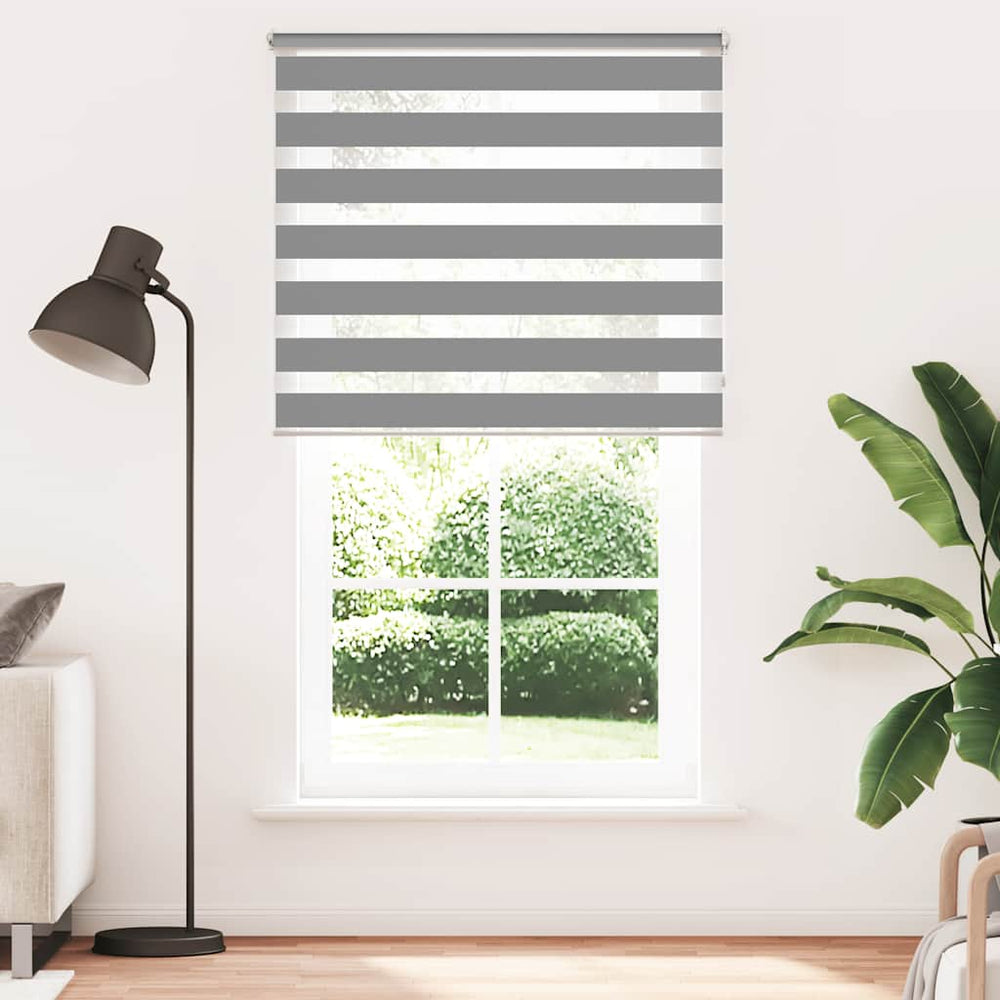 vidaXL Store jour nuit 120,9 x 230 cm, largeur du tissu 116,7 cm, gris