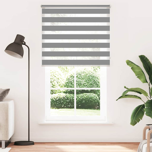 vidaXL Store jour nuit 120,9 x 230 cm, largeur du tissu 116,7 cm, gris