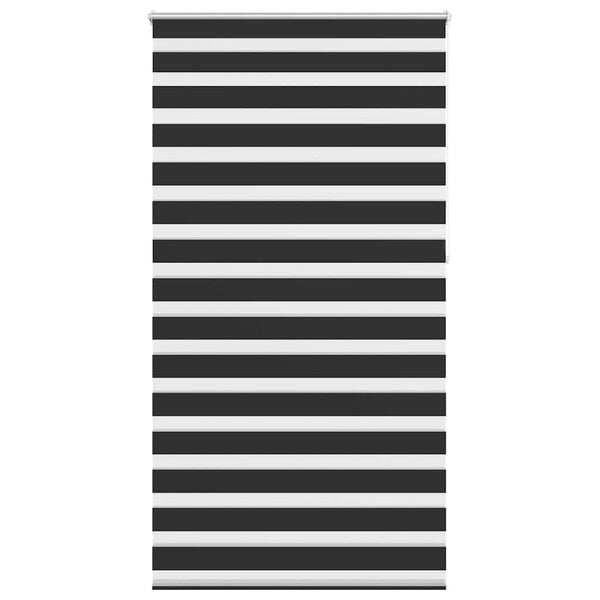 Schwarzes Zebra-Rollo, 120,9 x 230cm