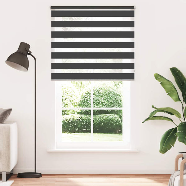 Schwarzes Zebra-Rollo, 120,9 x 230cm