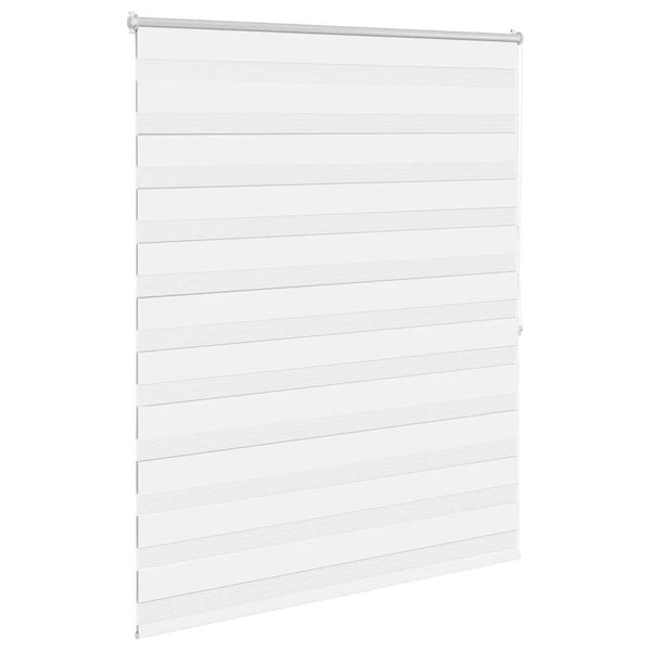 Zebra-Rollo 140,9 x 175 cm, Stoffbreite 136,7 cm, Weiß
