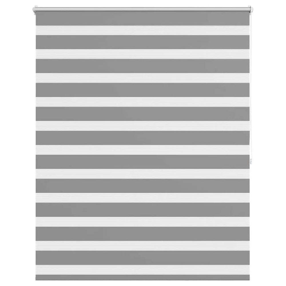 vidaXL Store enrouleur jour-nuit zébré 140,9 x 175 cm, largeur du tissu 136,7 cm, gris