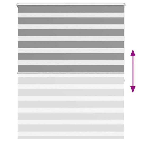 Graues Zebra-Rollo 140,9x175 cm