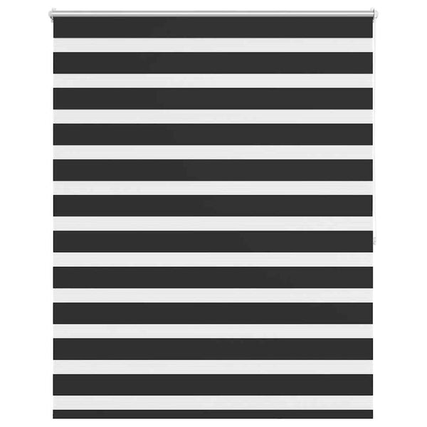 Schwarzes Zebra-Rollo 140,9 x 175 cm