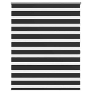 Zebra-Rollo 140,9 x 175 cm, Stoffbreite 136,7 cm, schwarz