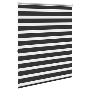 Schwarzes Zebra-Rollo 140,9 x 175 cm