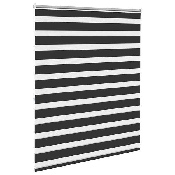 Zebra-Rollo 140,9 x 175 cm, Stoffbreite 136,7 cm, schwarz