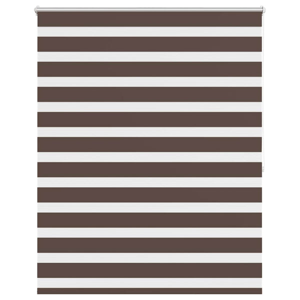 Kaffeebraunes Zebra-Rollo, 140,9 x 175 cm