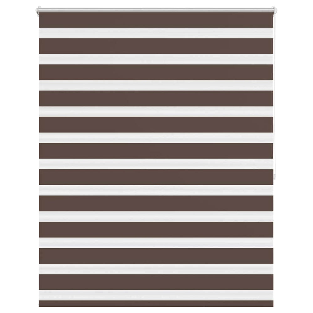 Zebra-Rollo 140,9 x 175 cm, Stoffbreite 136,7 cm, Kaffeebraun
