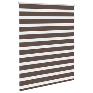 Kaffeebraunes Zebra-Rollo, 140,9 x 175 cm