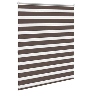 Zebra-Rollo 140,9 x 175 cm, Stoffbreite 136,7 cm, Kaffeebraun