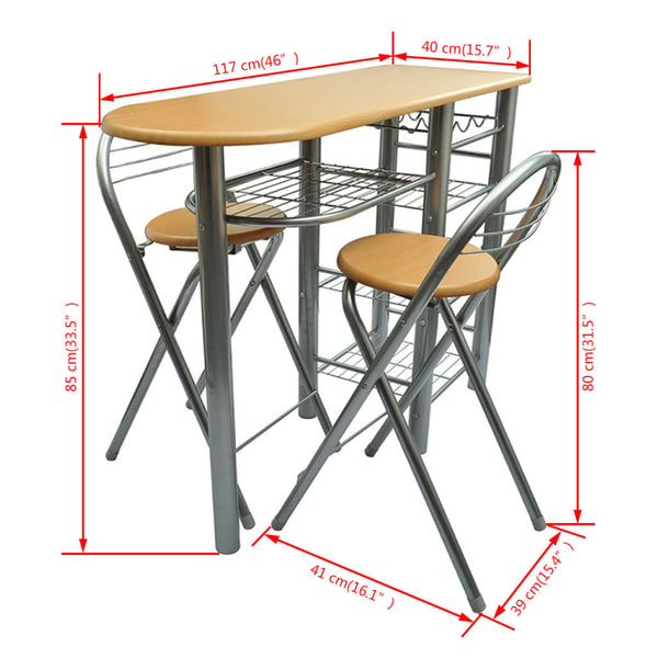 Frühstücksbar-Set aus Holz
