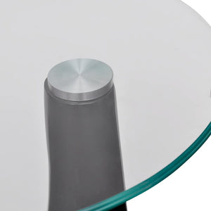 Couchtisch Schwarz Hochglanz mit Glasplatte