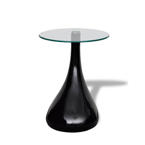 Couchtische, 2er-Set, Schwarz Hochglanz