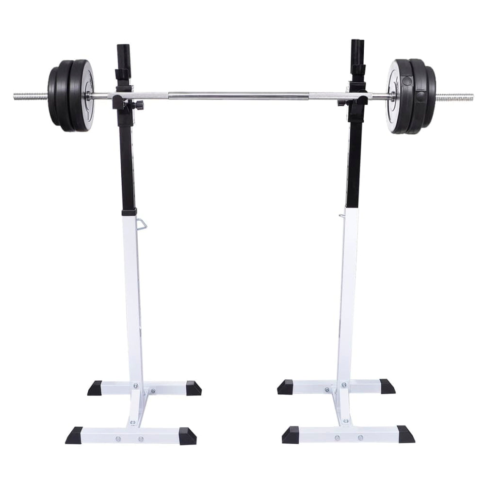 Support de barre avec banc de musculation